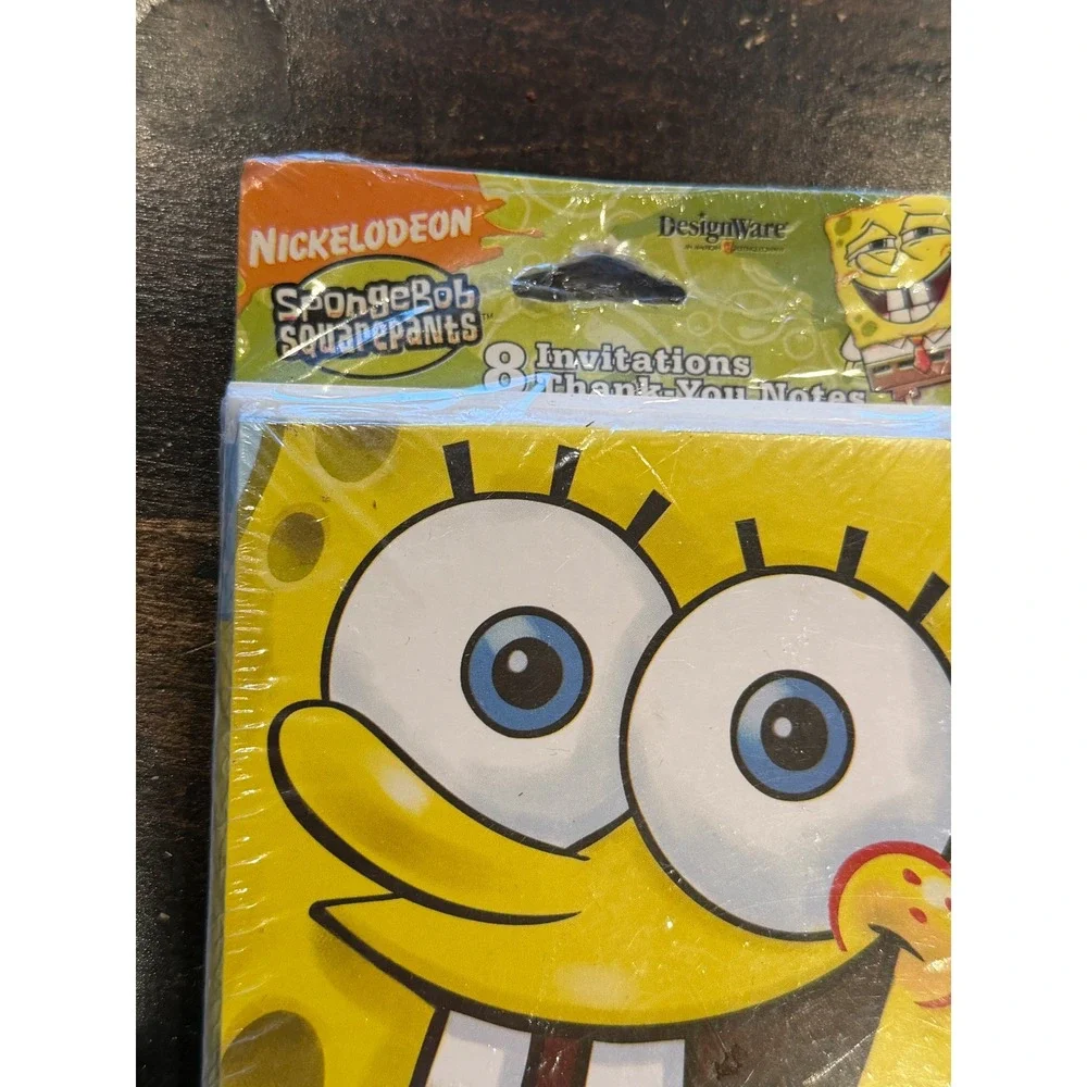 SpongeBob SquarePants Invitations 8 ct 2007 Vintage Birthday‎ Cards Nickelodeon
